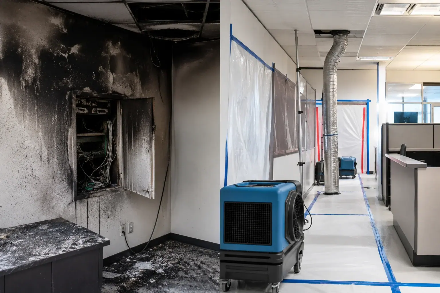 Warehouse Fire Damage Restoration Markham restoration equipment and project planning
