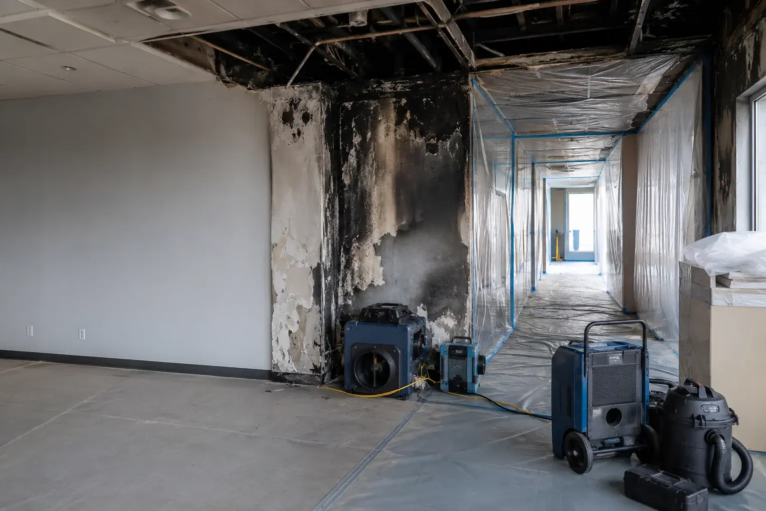 Warehouse Fire Damage Restoration Nobleton inspection and documentation
