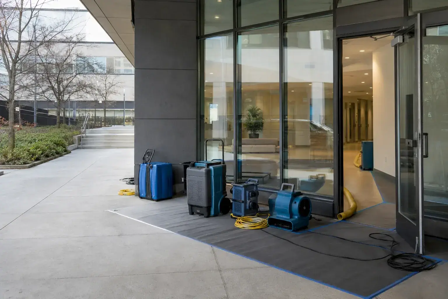 Commercial property restoration work by Firstline Restoration in the GTA