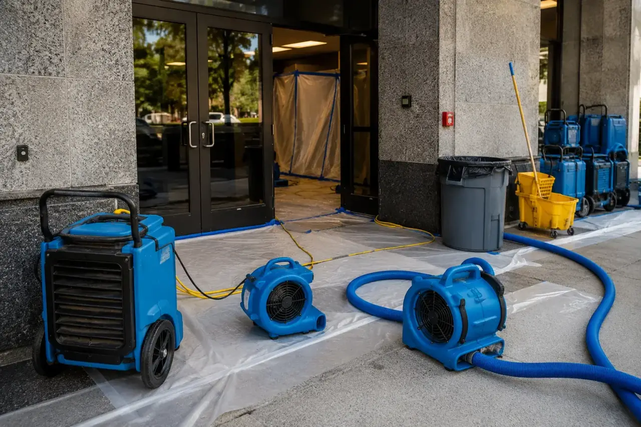 Warehouse Water Damage Restoration Acton repairs and reconstruction