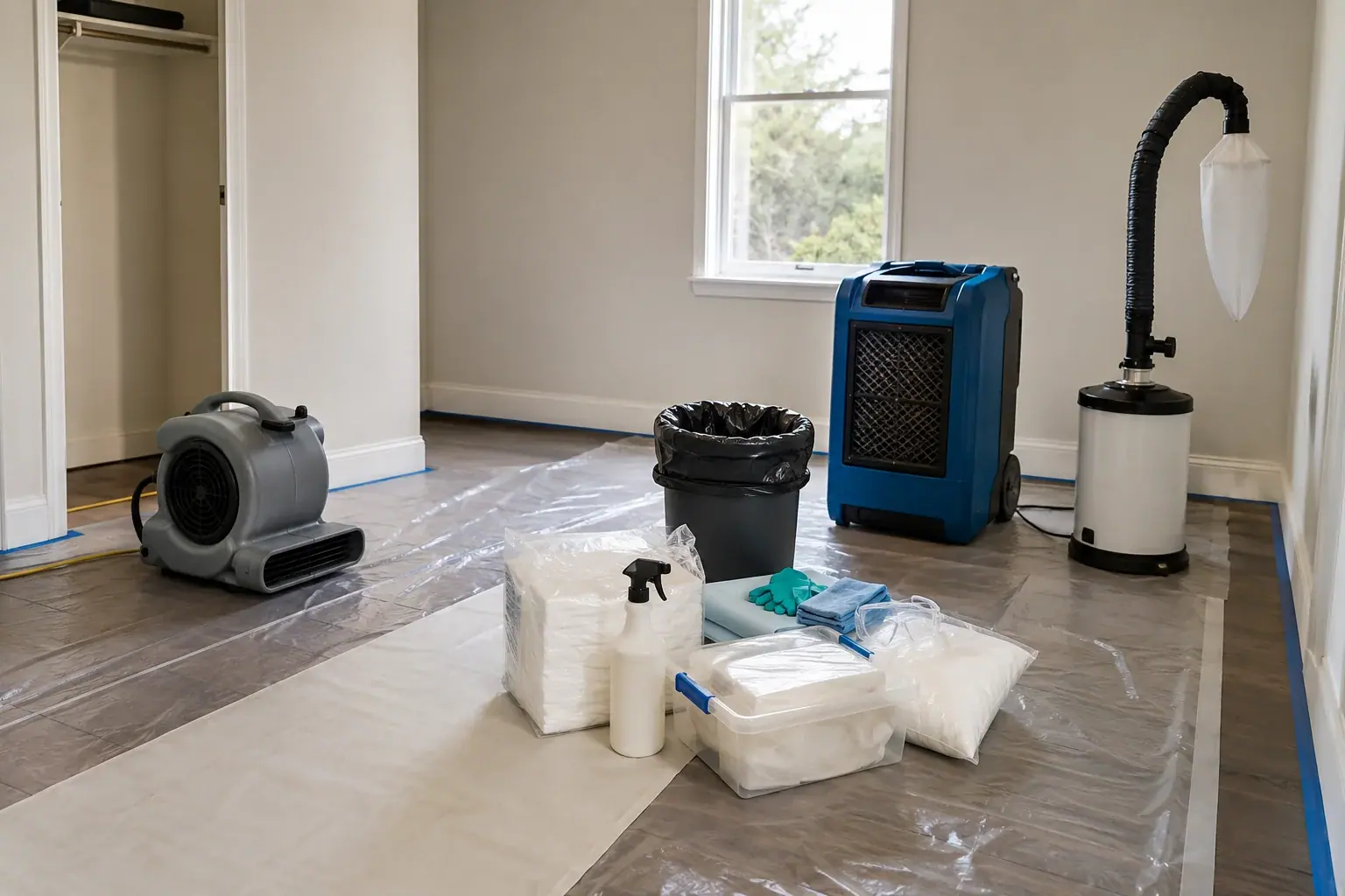 crime scene cleanup inspection and documentation setup
