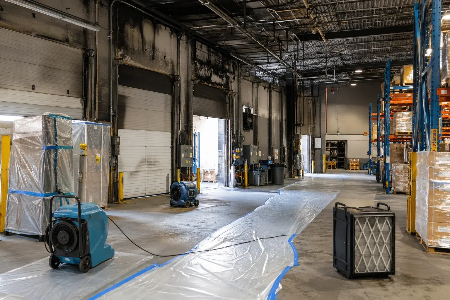 Distribution Center Restoration Maple inspection and documentation