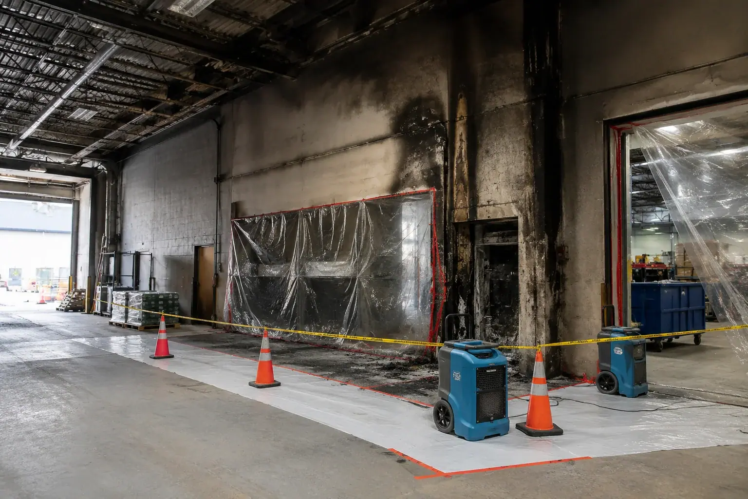 Industrial Fire Damage Restoration Nobleton inspection and documentation