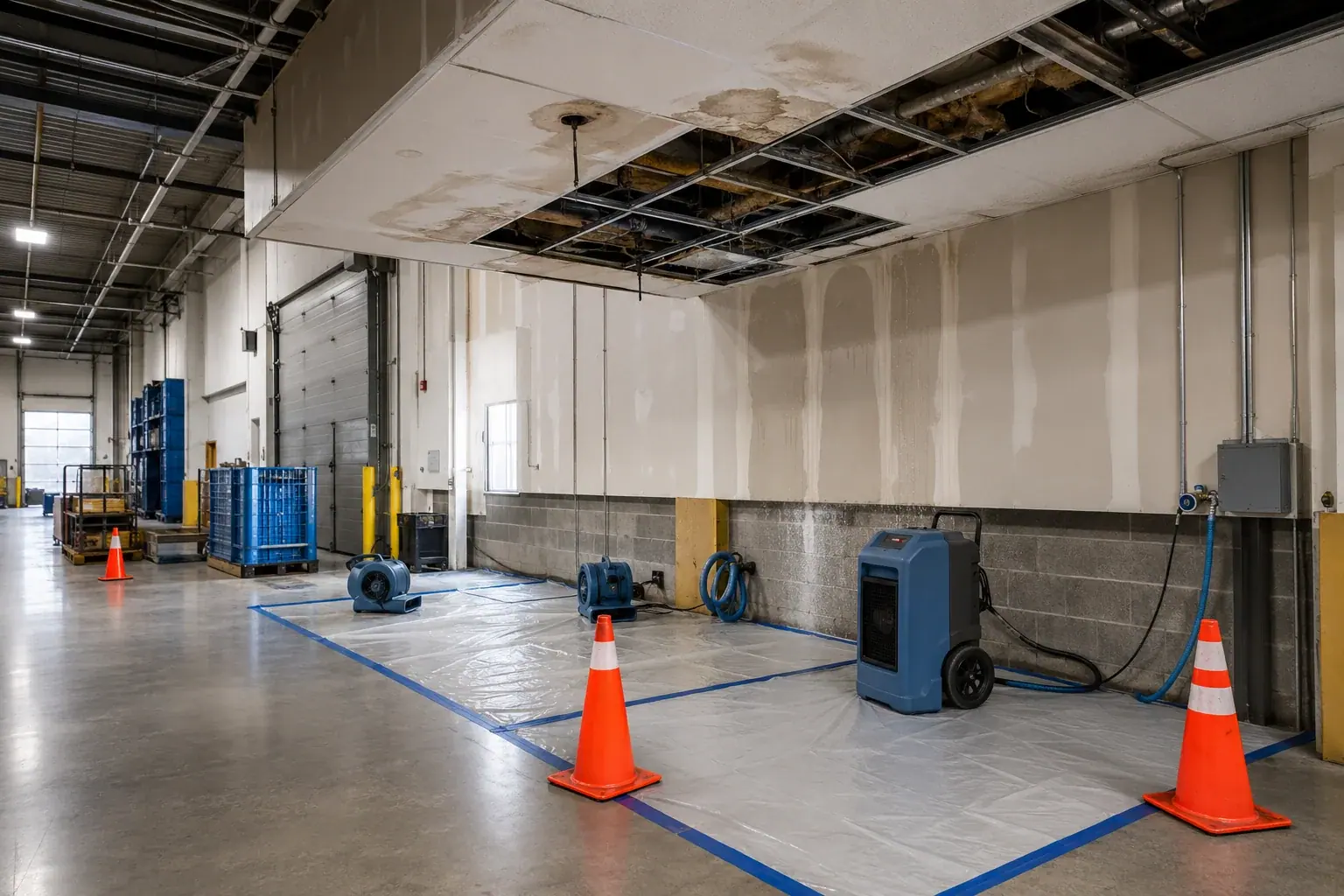 Industrial Water Damage Restoration Nobleton inspection and documentation