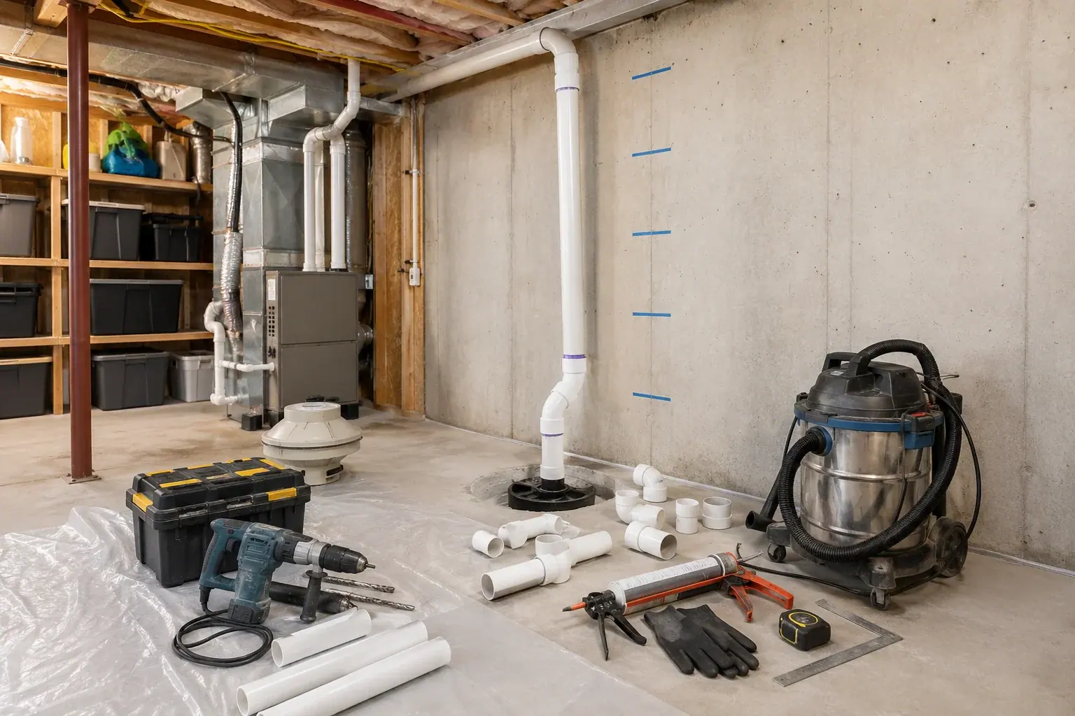 Radon Mitigation Acton restoration equipment and project planning