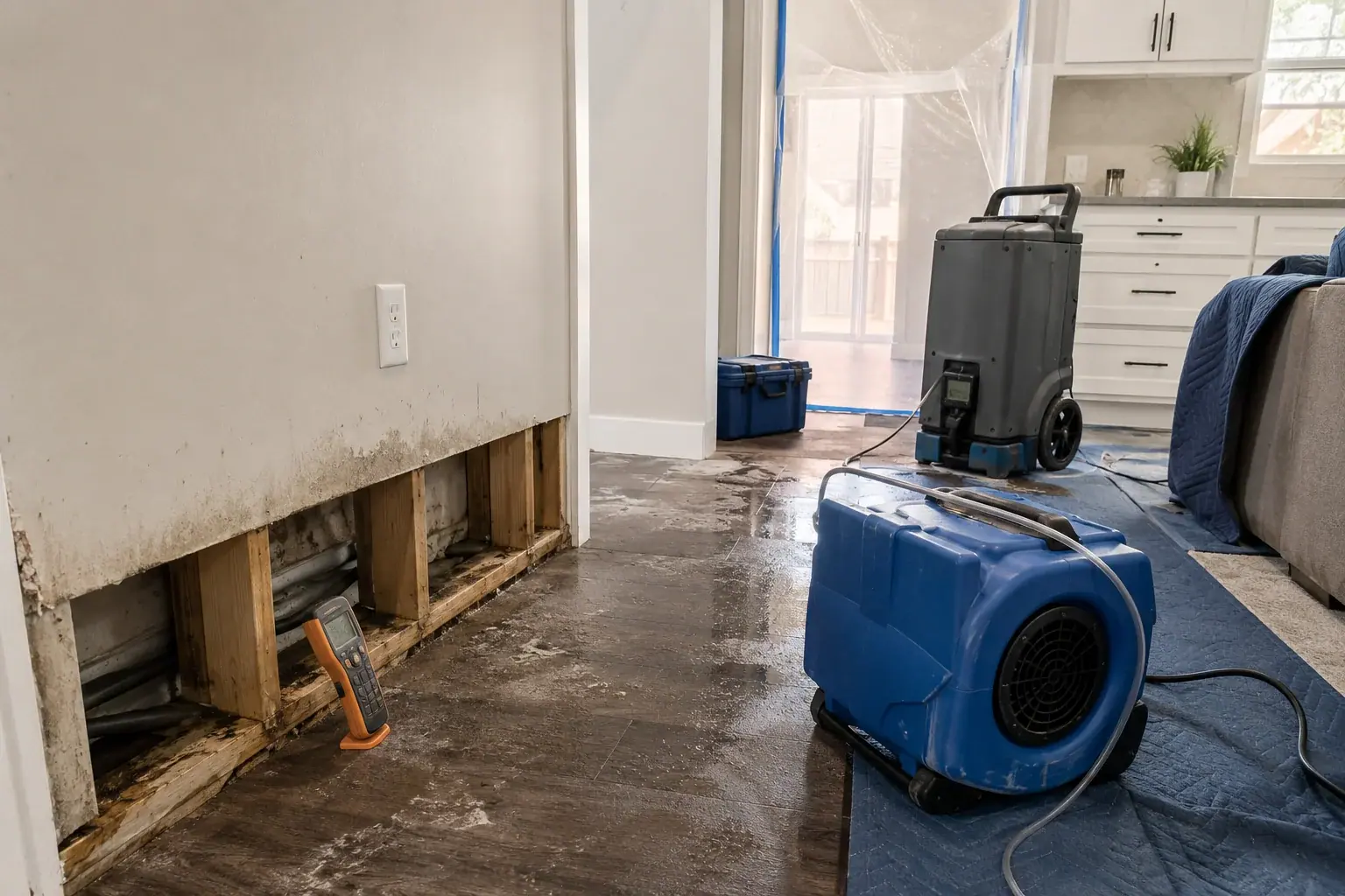 Sewage Backup Restoration Maple restoration equipment and project planning