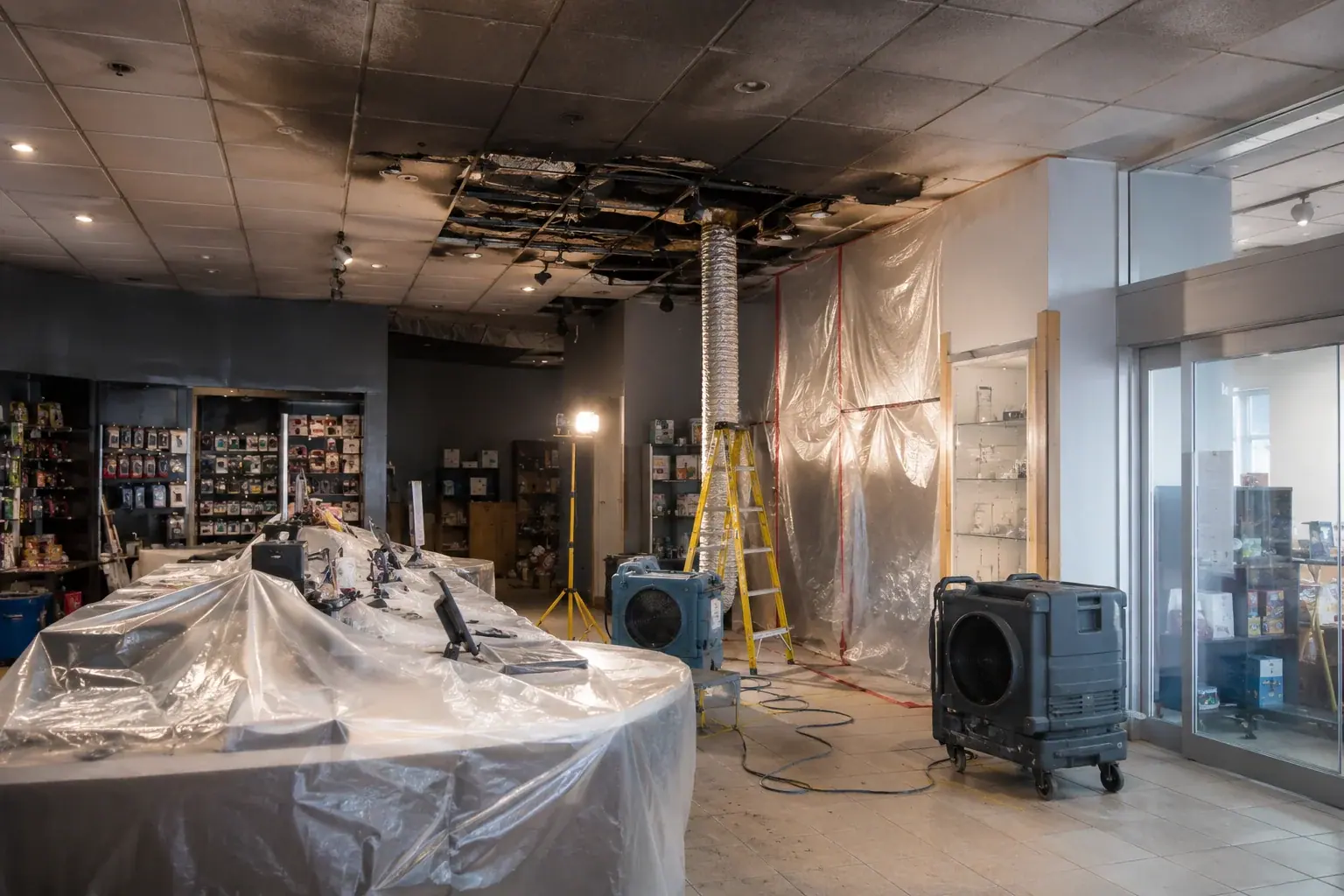 Retail Restoration damage documentation and insurance claim support