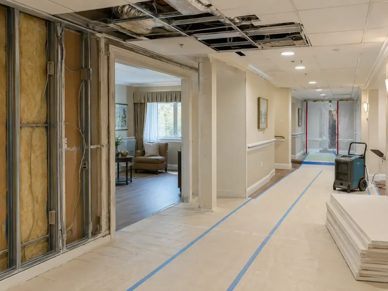 Senior Living and Retirement Home Restoration Acton Services repairs and reconstruction