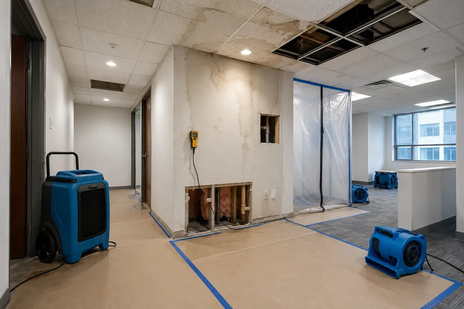 Structural Damage Restoration Maple inspection and documentation