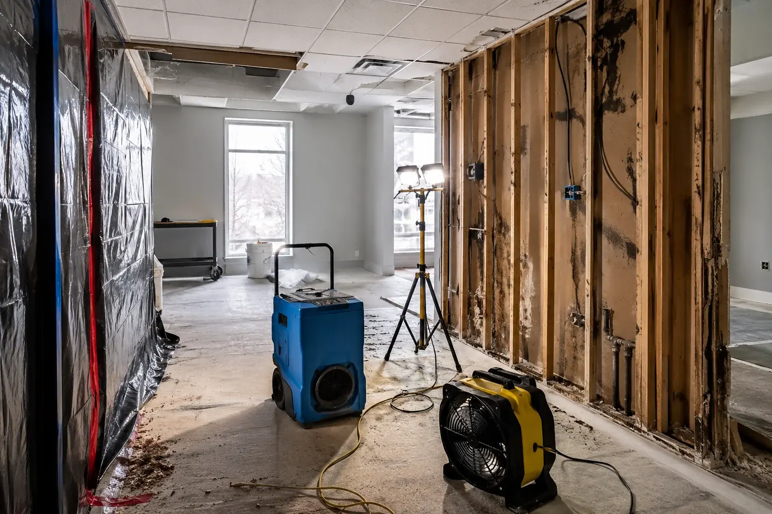 vandalism restoration inspection and documentation setup
