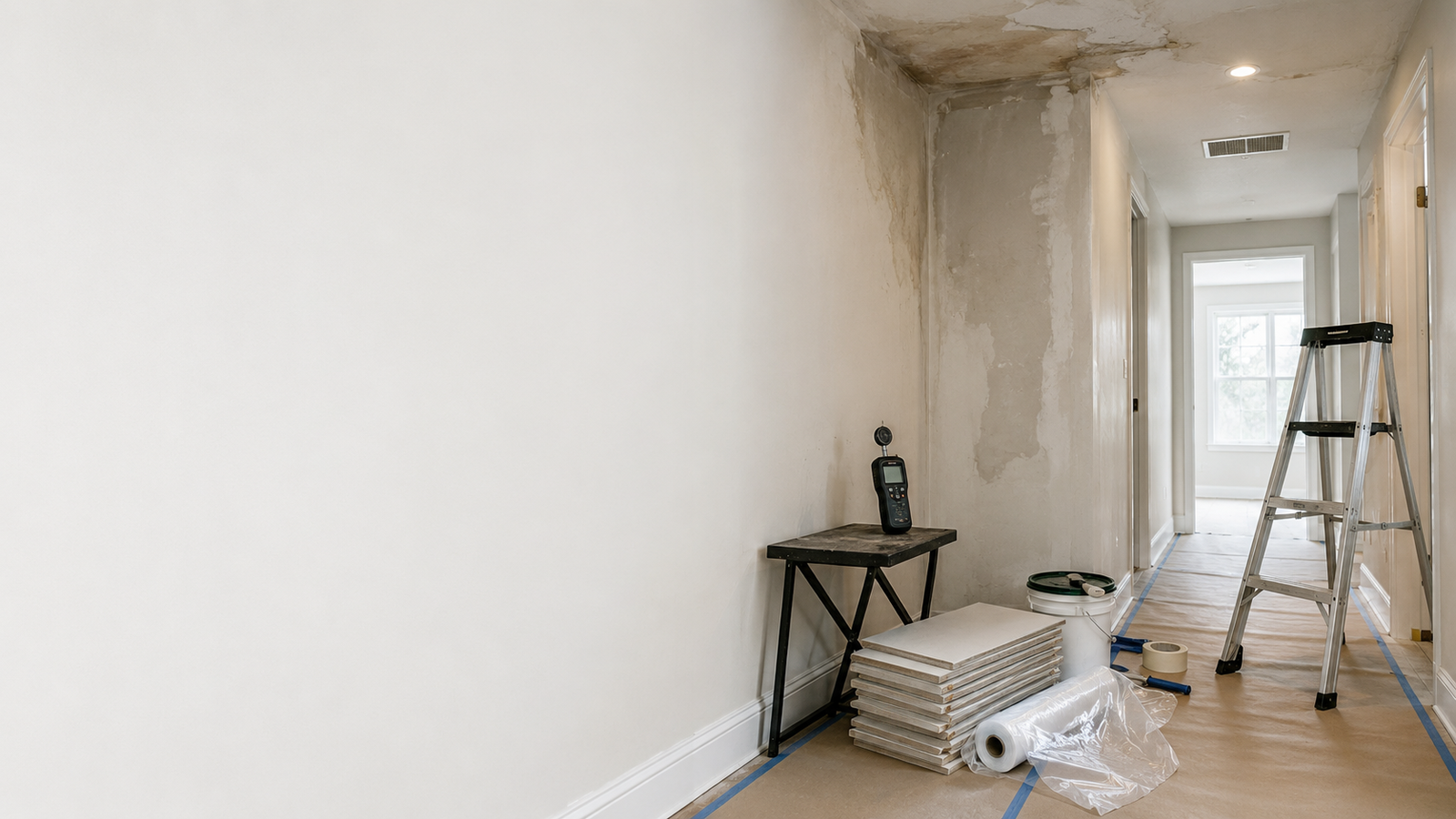 Water Damage Restoration Toronto jobsite equipment and emergency response setup