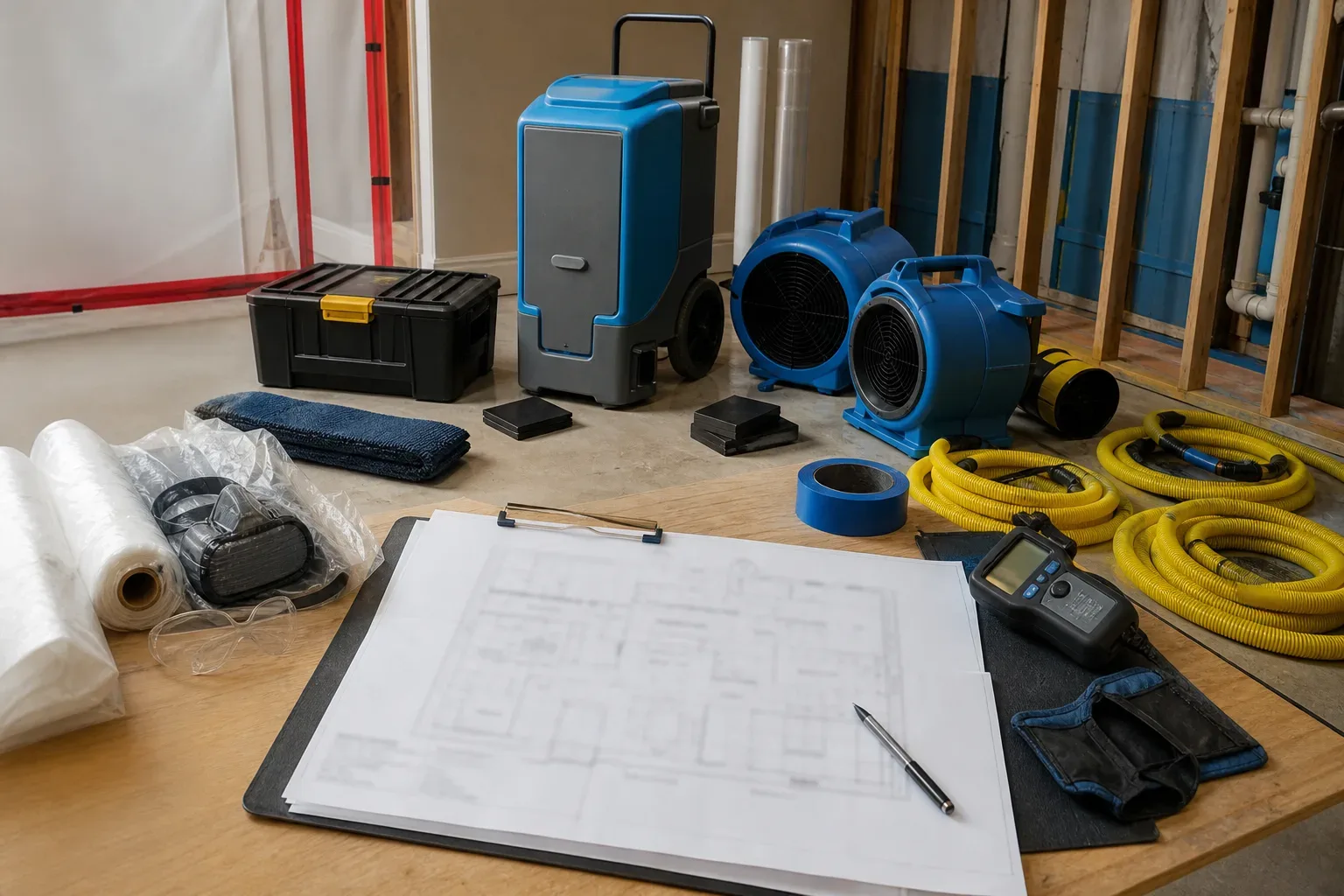Water Damage Restoration Toronto restoration equipment and project planning